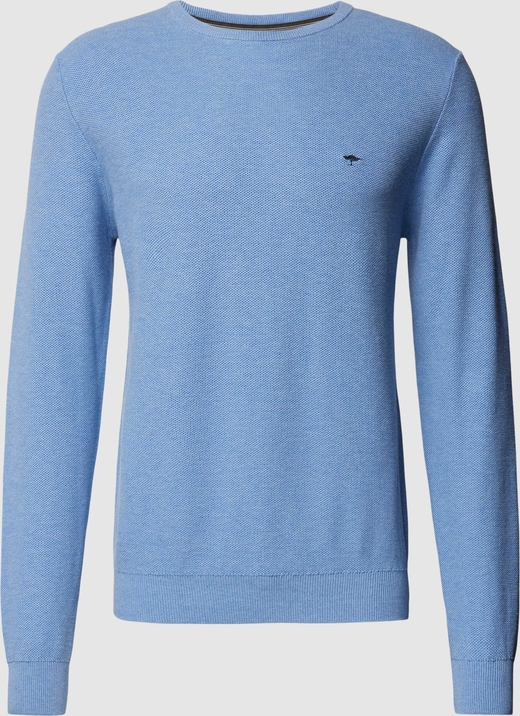 Niebieski sweter Fynch Hatton w stylu casual z bawełny