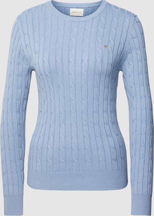 Niebieski sweter Gant z bawełny w stylu casual