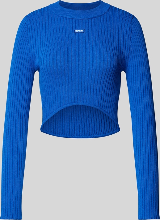 Niebieski sweter Hugo Blue w stylu casual