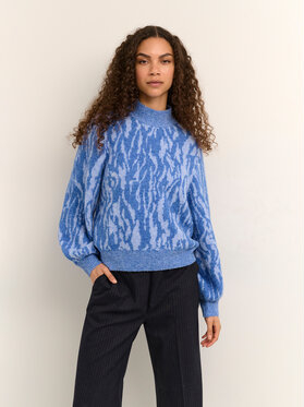 Niebieski sweter Karen by Simonsen w stylu casual
