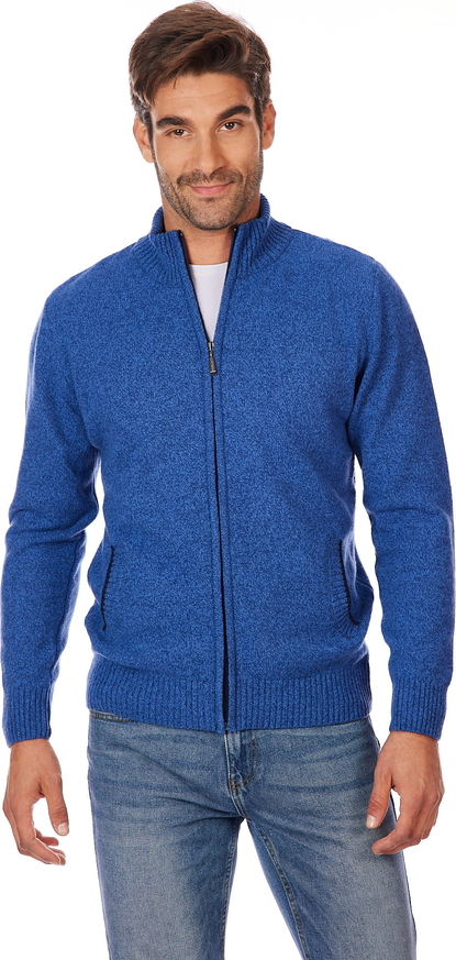 Niebieski sweter Lanieri Fashion w stylu casual z wełny
