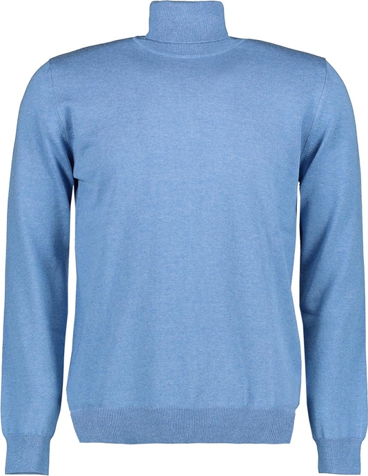 Niebieski sweter Lavard z tkaniny