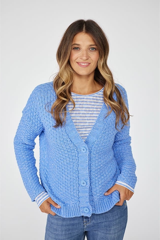 Niebieski sweter Lieblingsstück w stylu casual