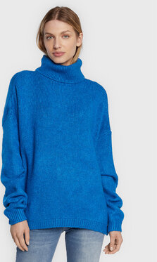 Niebieski sweter LTB w stylu casual