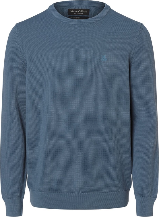 Niebieski sweter Marc O'Polo w stylu casual z bawełny