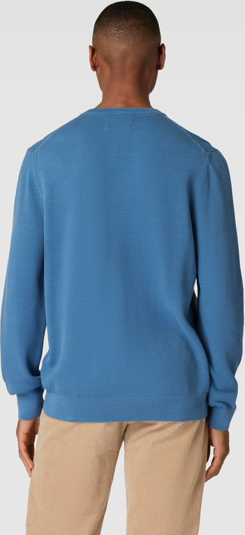 Niebieski sweter Marc O'Polo z okrągłym dekoltem