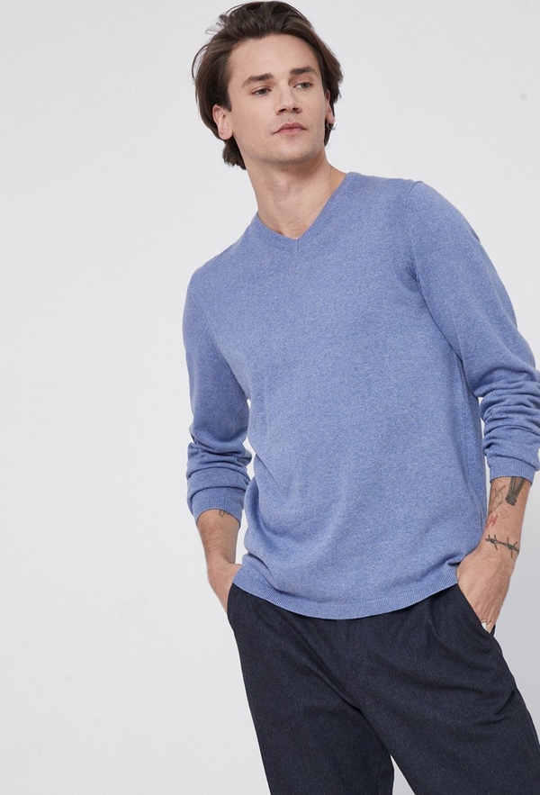 Niebieski sweter Medicine w stylu casual