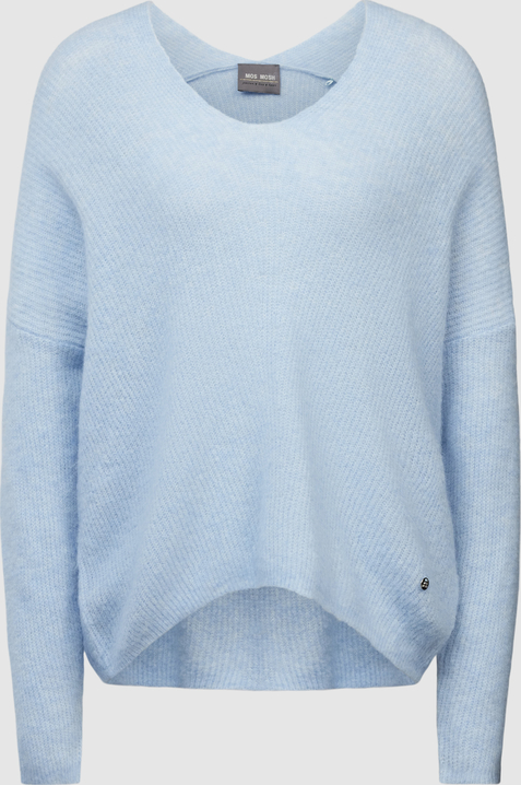 Niebieski sweter Mos Mosh z alpaki