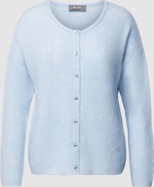 Niebieski sweter Mos Mosh z wełny w stylu casual