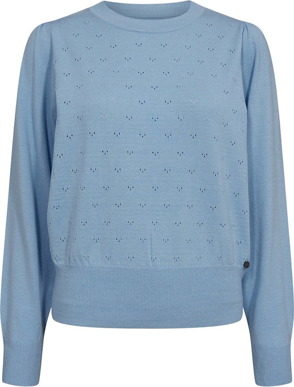 Niebieski sweter Numph w stylu casual