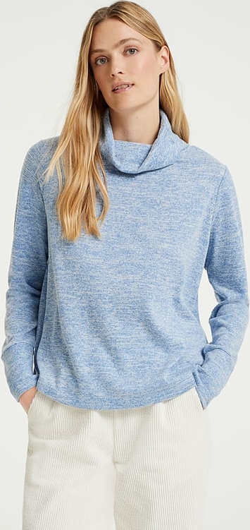 Niebieski sweter Opus w stylu casual