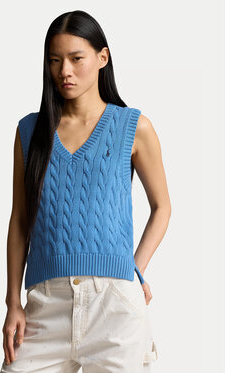 Niebieski sweter POLO RALPH LAUREN w stylu casual