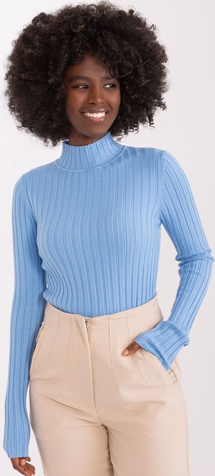 Niebieski sweter Primodo.com w stylu casual
