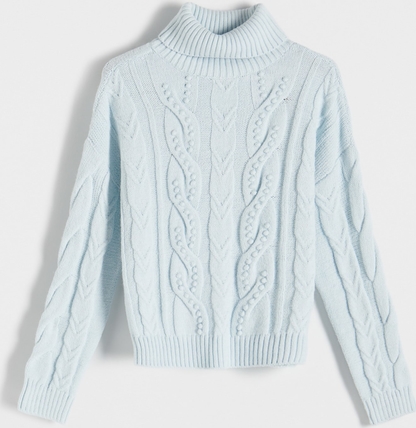 Niebieski sweter Reserved w stylu casual