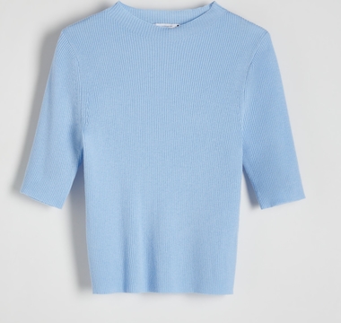 Niebieski sweter Reserved z wełny