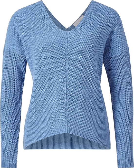Niebieski sweter Rich & Royal z bawełny
