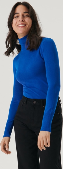 Niebieski sweter Sinsay w stylu casual