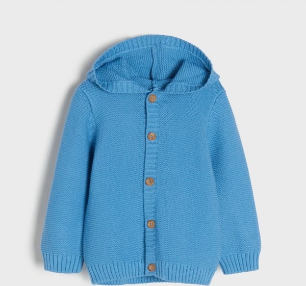 Niebieski sweter Sinsay z bawełny