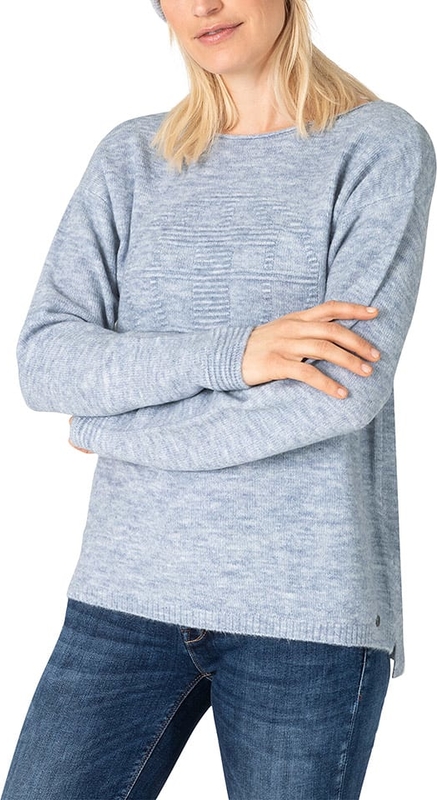 Niebieski sweter Timezone w stylu casual