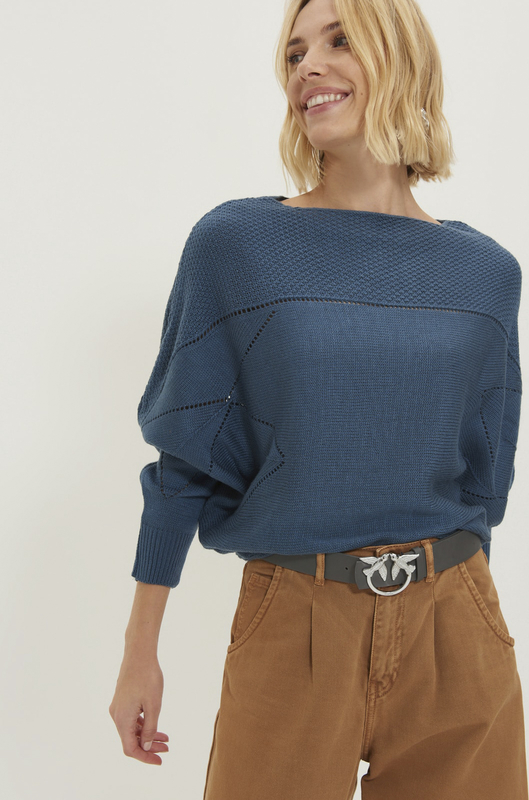 Niebieski sweter Trendyol