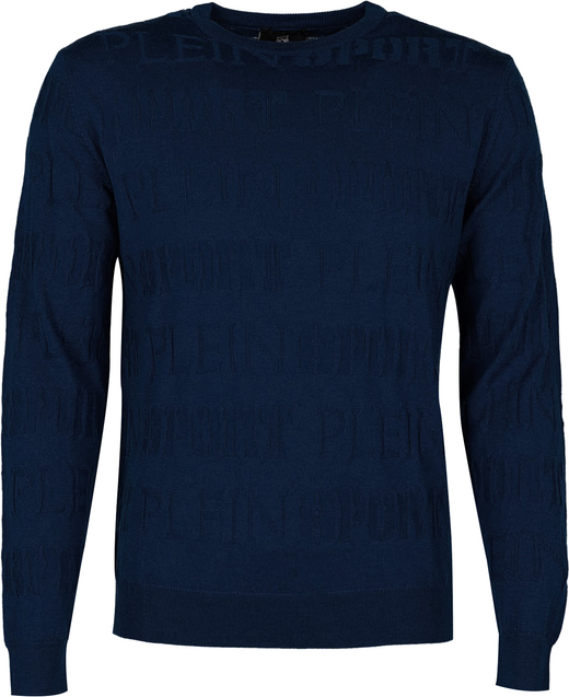 Niebieski sweter ubierzsie.com w stylu casual