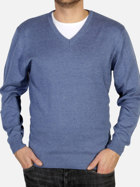 Niebieski sweter Willsoor w stylu casual