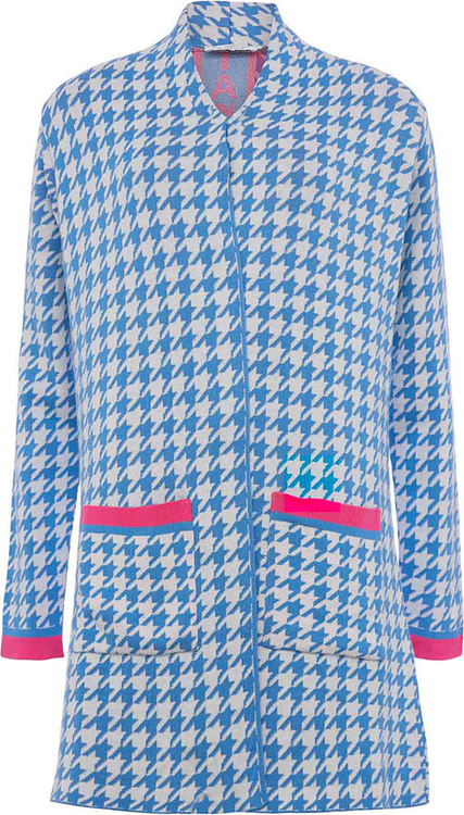 Niebieski sweter Zwillingsherz z bawełny w stylu casual