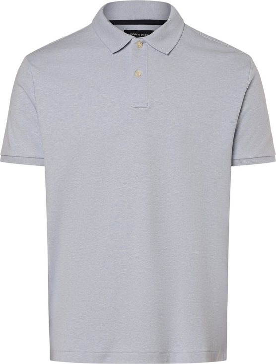 Niebieski t-shirt Andrew James z bawełny z krótkim rękawem