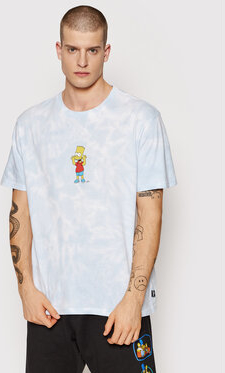 Niebieski t-shirt Billabong z nadrukiem w młodzieżowym stylu