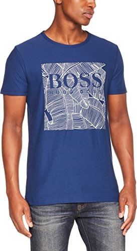 Niebieski t-shirt boss casual