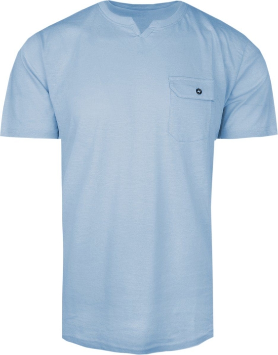 Niebieski t-shirt Brave Soul w stylu casual z krótkim rękawem