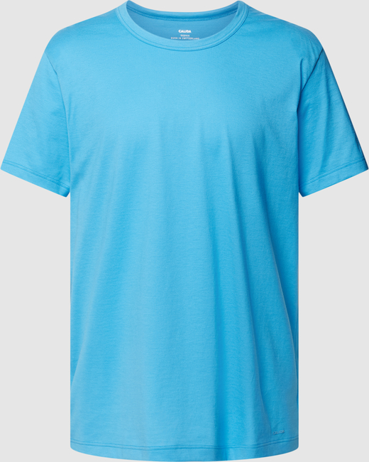Niebieski t-shirt Calida z krótkim rękawem