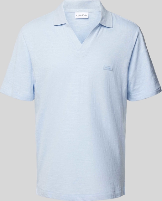 Niebieski t-shirt Calvin Klein w stylu casual z bawełny