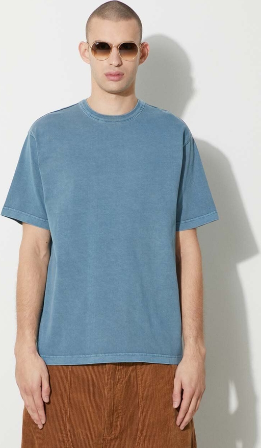 Niebieski t-shirt Carhartt WIP w stylu casual