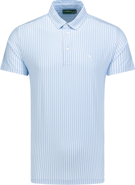 Niebieski t-shirt Chervo z dżerseju z krótkim rękawem w stylu casual
