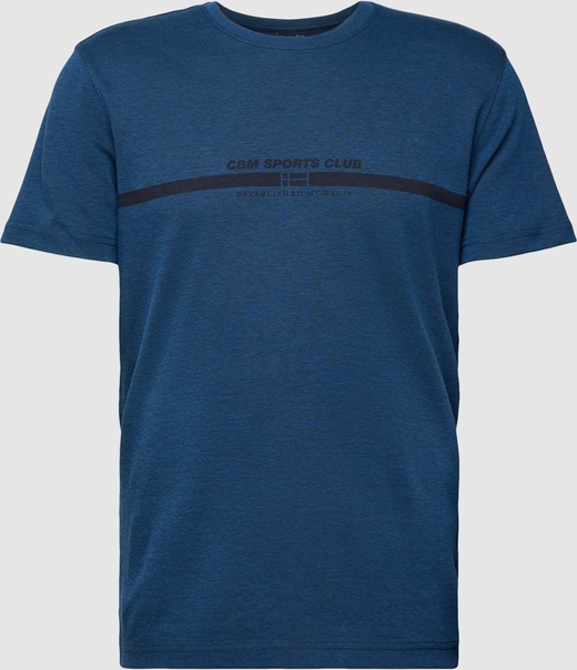 Niebieski t-shirt Christian Berg z krótkim rękawem