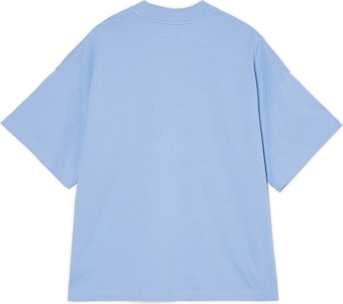Niebieski t-shirt Cropp z bawełny