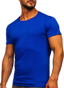 Niebieski t-shirt Denley z krótkim rękawem