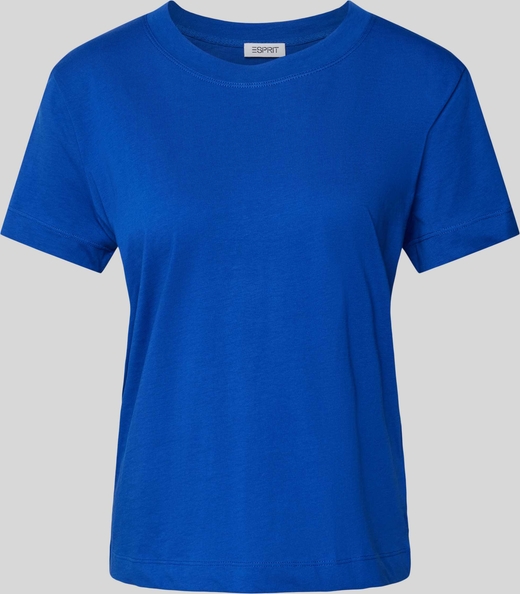 Niebieski t-shirt Esprit z krótkim rękawem w stylu casual