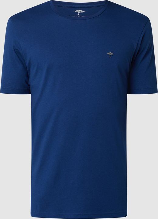 Niebieski t-shirt Fynch Hatton z krótkim rękawem
