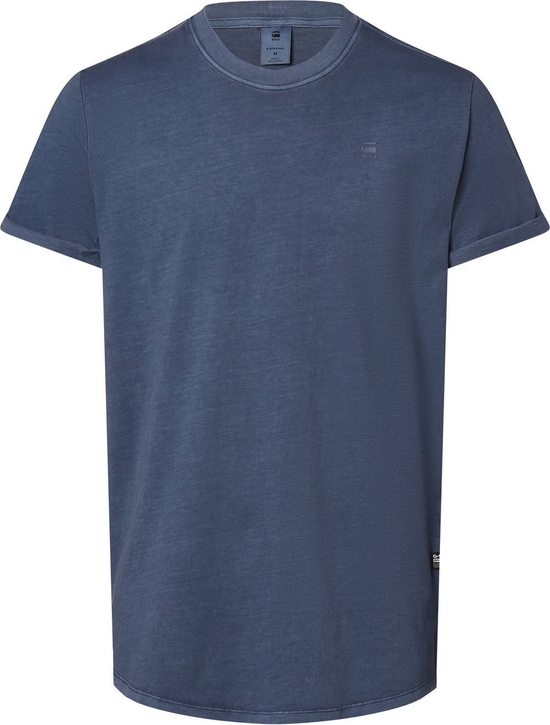 Niebieski t-shirt G-Star Raw z bawełny w stylu casual