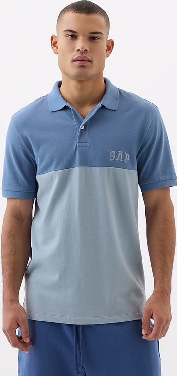 Niebieski t-shirt Gap z bawełny w stylu casual