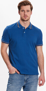 Niebieski t-shirt Geox w stylu casual