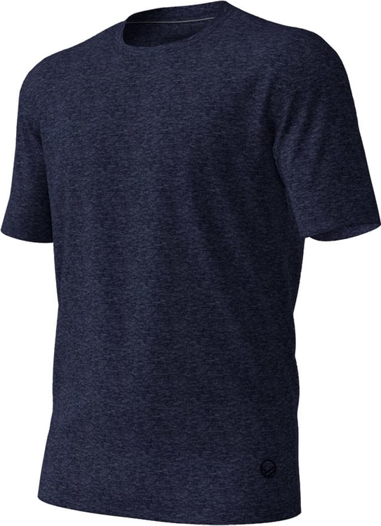 Niebieski t-shirt Halti z lnu