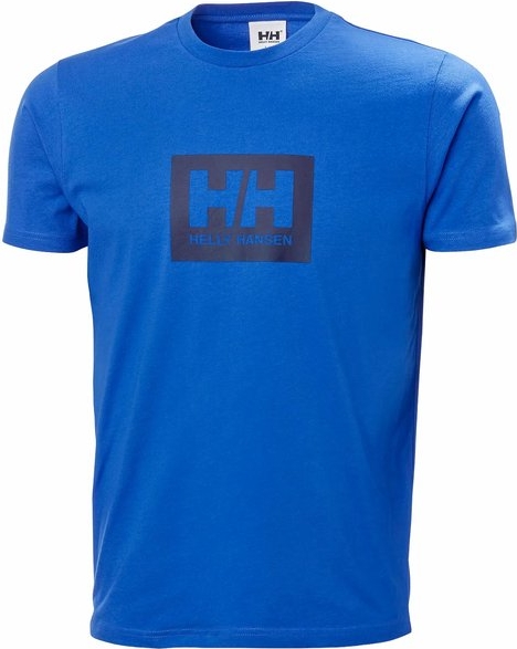 Niebieski t-shirt Helly Hansen w młodzieżowym stylu z krótkim rękawem