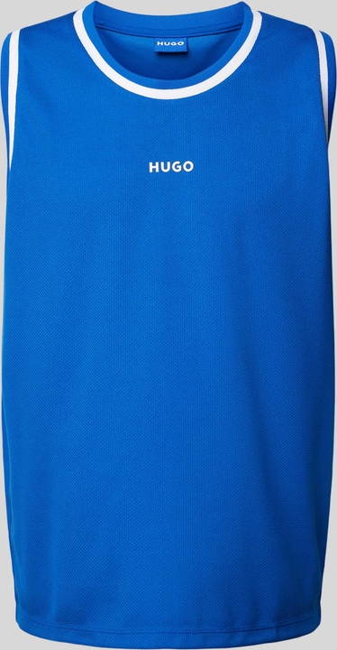 Niebieski t-shirt Hugo Blue z krótkim rękawem