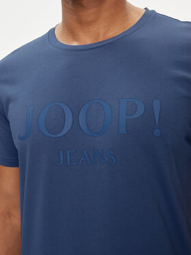 Niebieski t-shirt Joop! w młodzieżowym stylu z krótkim rękawem