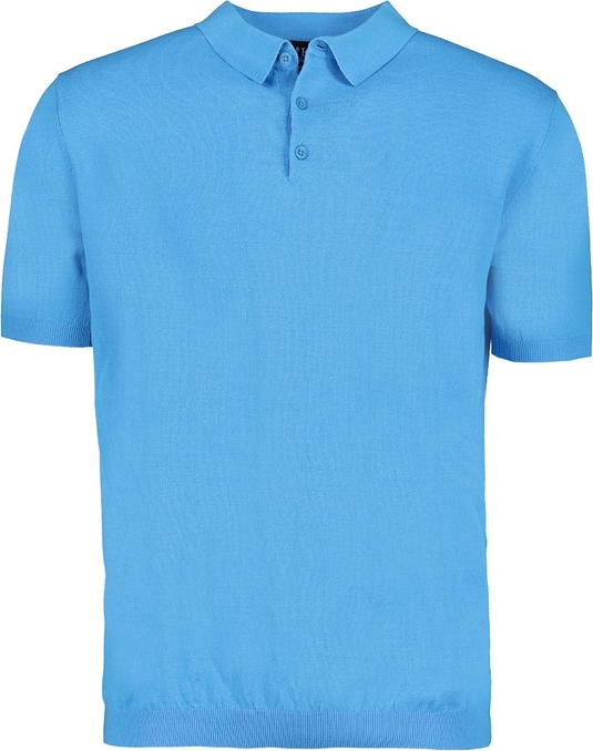 Niebieski t-shirt Lavard z bawełny