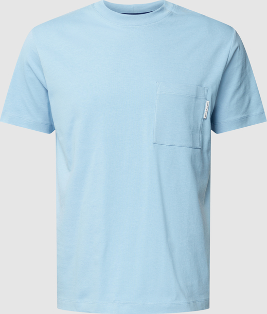 Niebieski t-shirt Marc O'Polo z krótkim rękawem