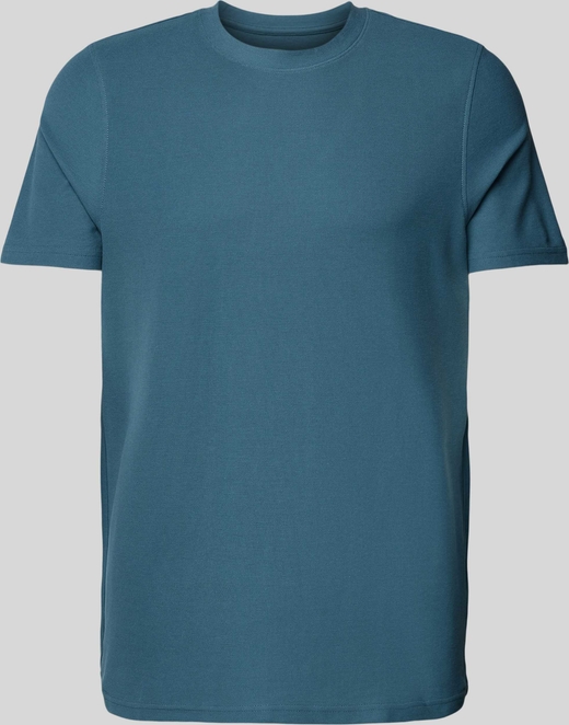 Niebieski t-shirt McNeal z bawełny z krótkim rękawem